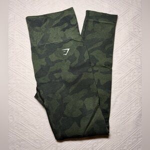 Gymshark Olive Camouflage Leggings